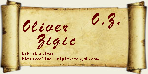 Oliver Žigić vizit kartica